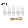 Durable Plastic Vase Clear Bud Vases, Modern Table Centerpiece Flower Vase, Simple Stylish Home Decor Transparent Decorative for Dining Wedding