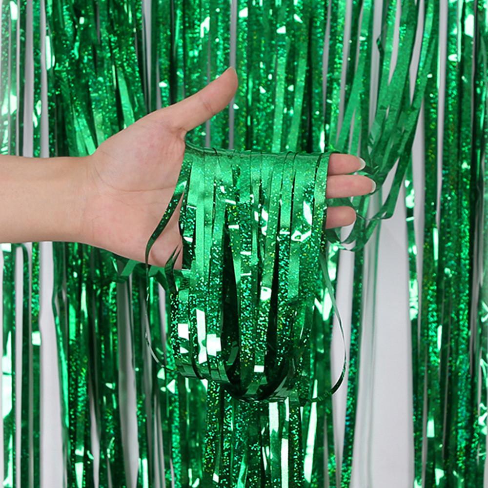 St Patrick's Day Irish Themed Green Streamer Curtain Background Wall Decoration