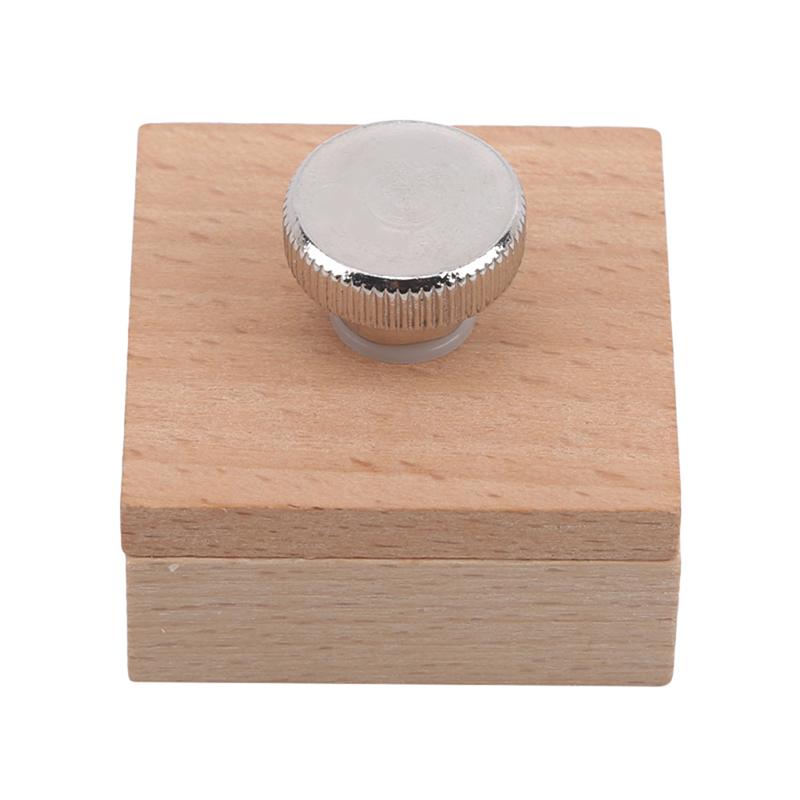 Lær Craft Edge Tool Bøkblokk Håndlaget skinn Slitesterk garvet verktøy Trekantsliping Sandpapirbehandling