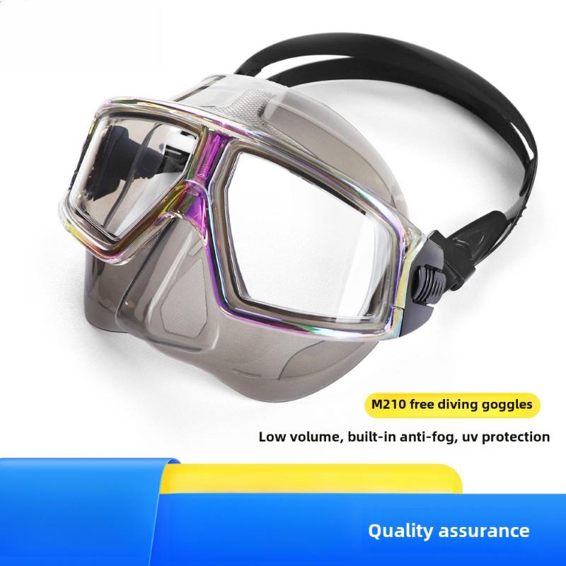 Diving Goggles Large Frame Free Diving Mask Adult Myopia Swimming Goggles Snorkeling Equipment HD Anti-fog