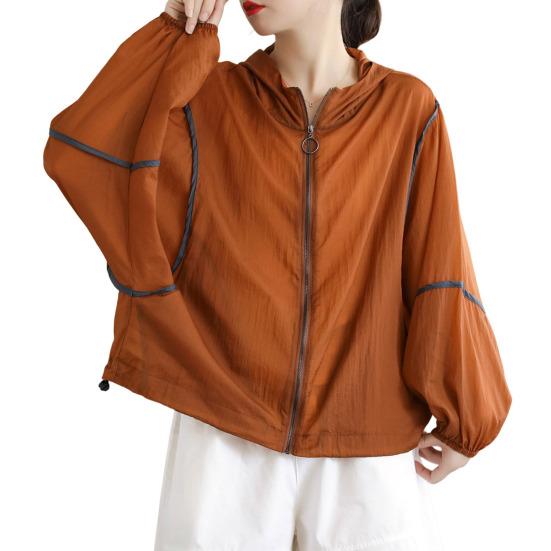 Sonnenschutzmantel, langärmelig, Sonnenschutz, atmungsaktiv, leicht, Sommer-Sonnenschutzjacke, Damenbekleidung