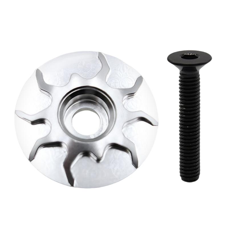 Corrosions Resistant Bicycles Stem Cover Headset Caps Dustproof Headset Caps for Professional Cyclists and Enthusiasts