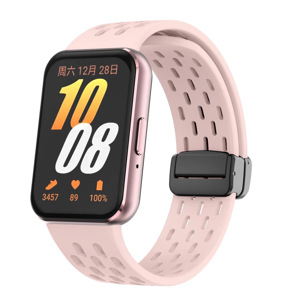 Magnetic D Buckle Sports Silicone Band For Samsung Galaxy Fit 3 Fit3 SM-R390 Replacement Strap Wristband Bracelet  Accessories