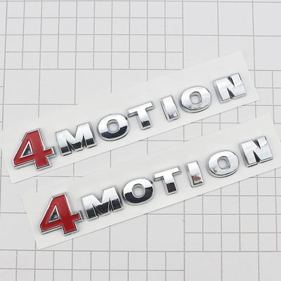 1 Τεμάχιο 3D ABS 4 MOTION Χρώμιο Έμβλημα Αυτοκινήτου Πίσω Έμβλημα Πορτμπαγκάζ Αυτοκόλλητο Αυτοκινήτου