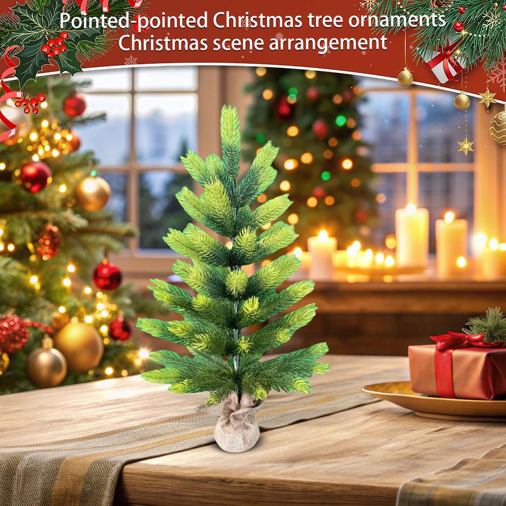 Pointed Christmas Tree Ornaments Christmas Scene Arrangement