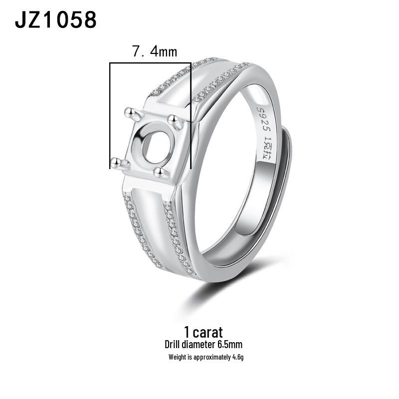Tingxiang Versatile DIY S925 Sterling Silver Openable Ring Blanks - Multiple Styles