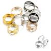 40PCS/lot 7/8MM Gold Plated Rings Adjustable Blank Ring Settings Findings For DIY Fashion Rings Jewelry Making Accessories