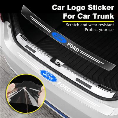1Pcs Transparent Car Trunk Badge Protective Sticker Auto Goods For Focus Mondeo Kuga Fiesta MK7 Escort Explorer Edge 2 4 MK2 MK4