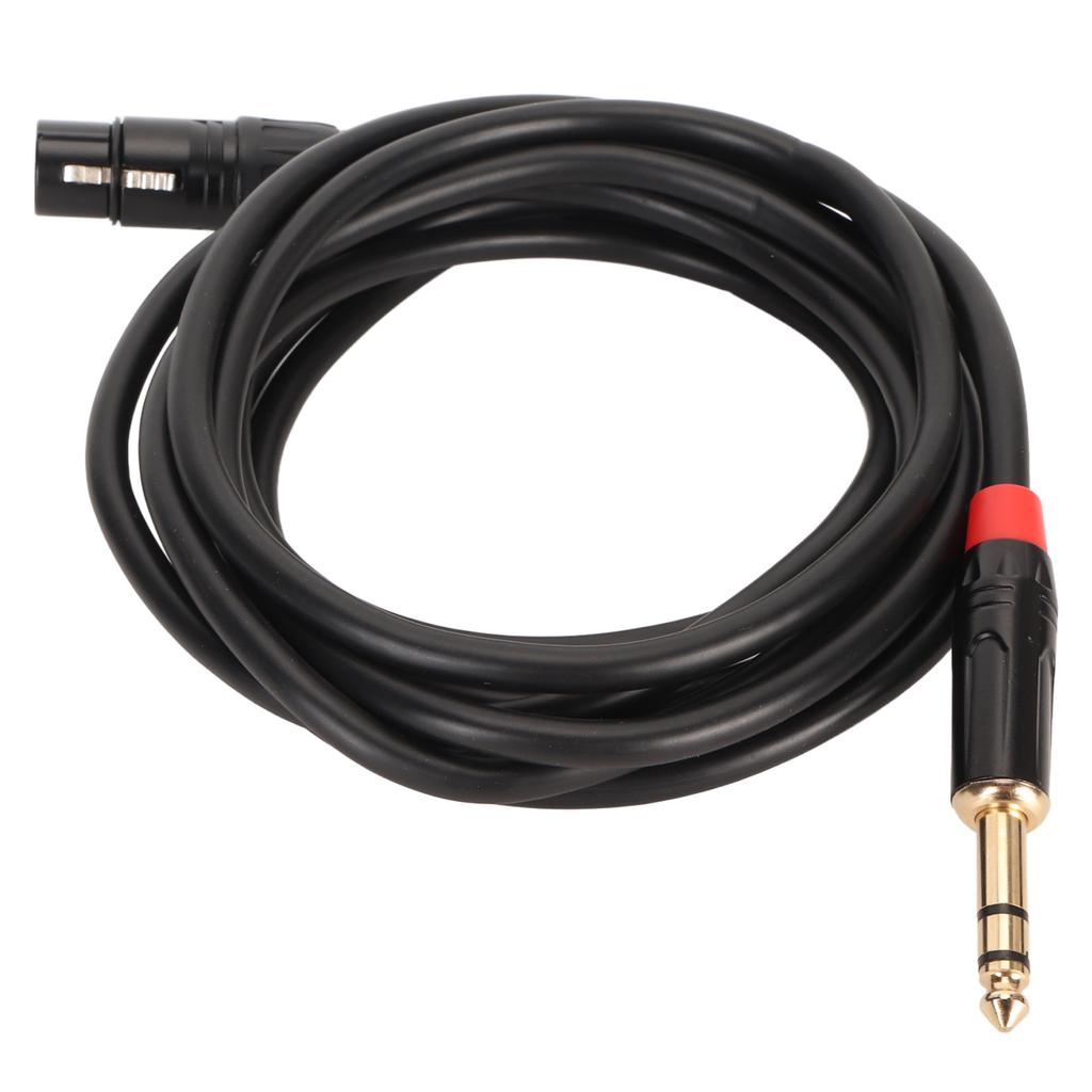 XLR Female to 14 Inch 6.35mm Cable Professional Plug and Play 20 AWG OFC Core Microphone Cable
