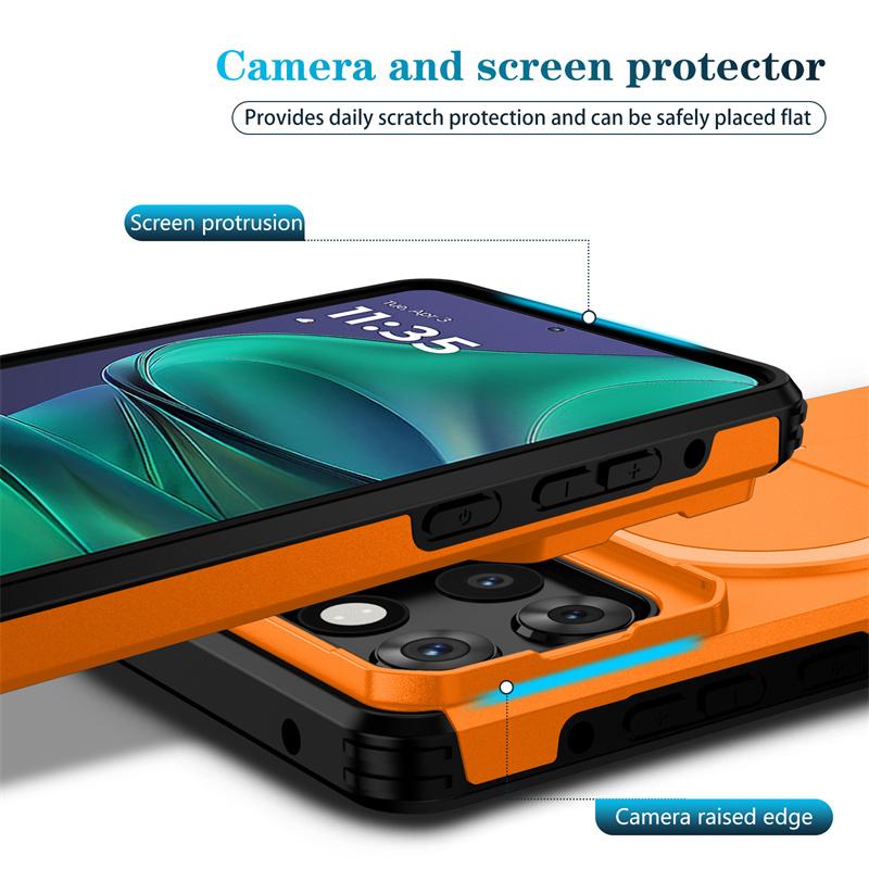 Armor Shockproof Case For Moto G Stylus 2026 G Play Power 5G 2026 Cover Magnetic Wireless Chraging Fold Stand Fundas