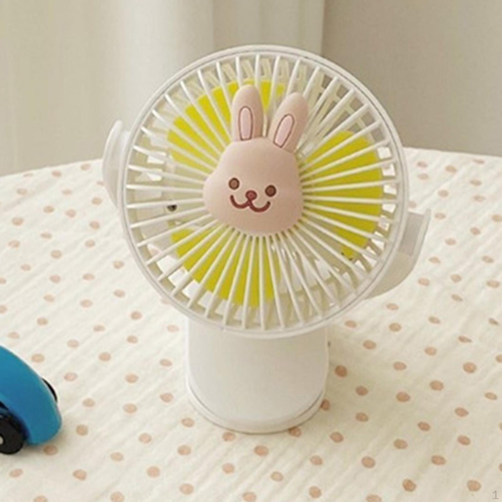 Tabletop Fan Rechargeable Low Noise USB Powered Mini Desktop Personal For Home Office Style C