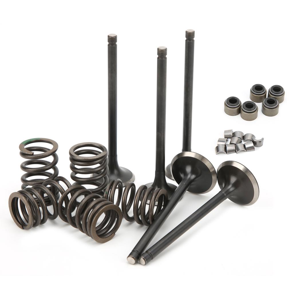 Cylinder Head Intake Exhaust Valve Kit Replacement for YAMAHA GRIZZLY 660 YFM660F 4WD 2002‑2008