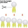 CHGCRAFT 17Pcs Golf Simulator Tees Plastic Golf Tee Golf Mat Tees Practice Golf Tees Perfect for Turf and Driving Range Indoor Claw Tee Mixed Color