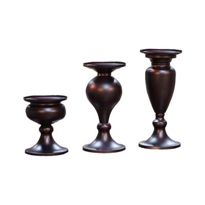 European Unique Metal Candle Holders Simple Wedding Decorations Bar Party Living Room Candlest Candlelight Dinner Props