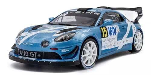 SOLIDO 1/18 Scale Alpine A110 RGT+ Mont Blanc Rally 2024 #15 Finished Model (S1801631)