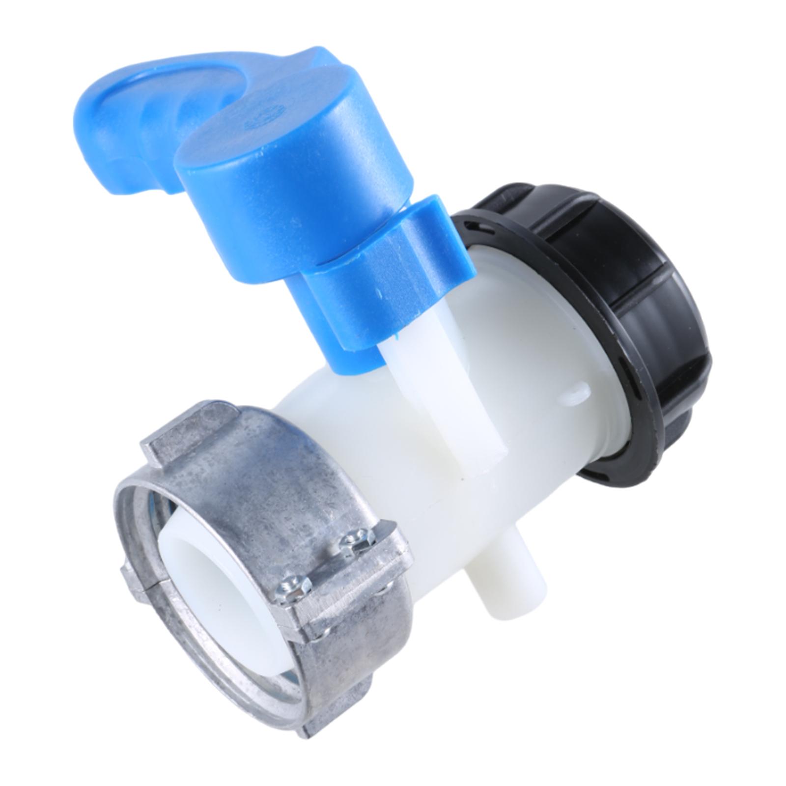 

1000L IBC Tote Tank Butterfly Valves Switches DN40 62mm Coarse Thread IBC Tank Adapter Tap Pipe Connector Drain Adapter