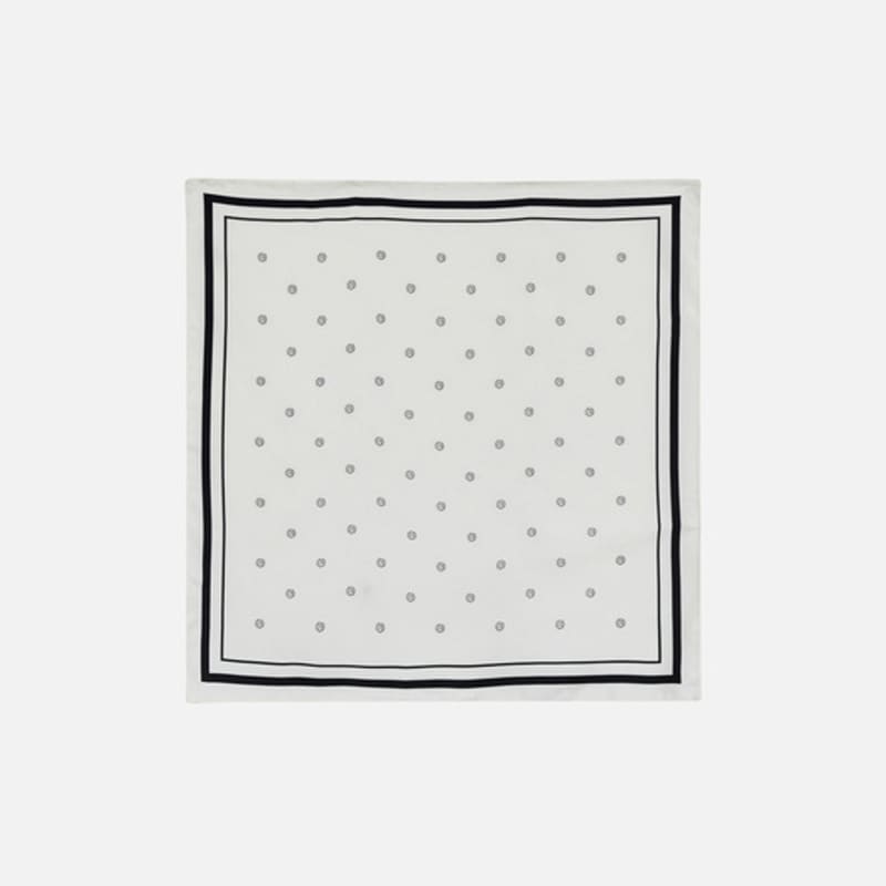 ROH SEOUL Dot Silk Scarf