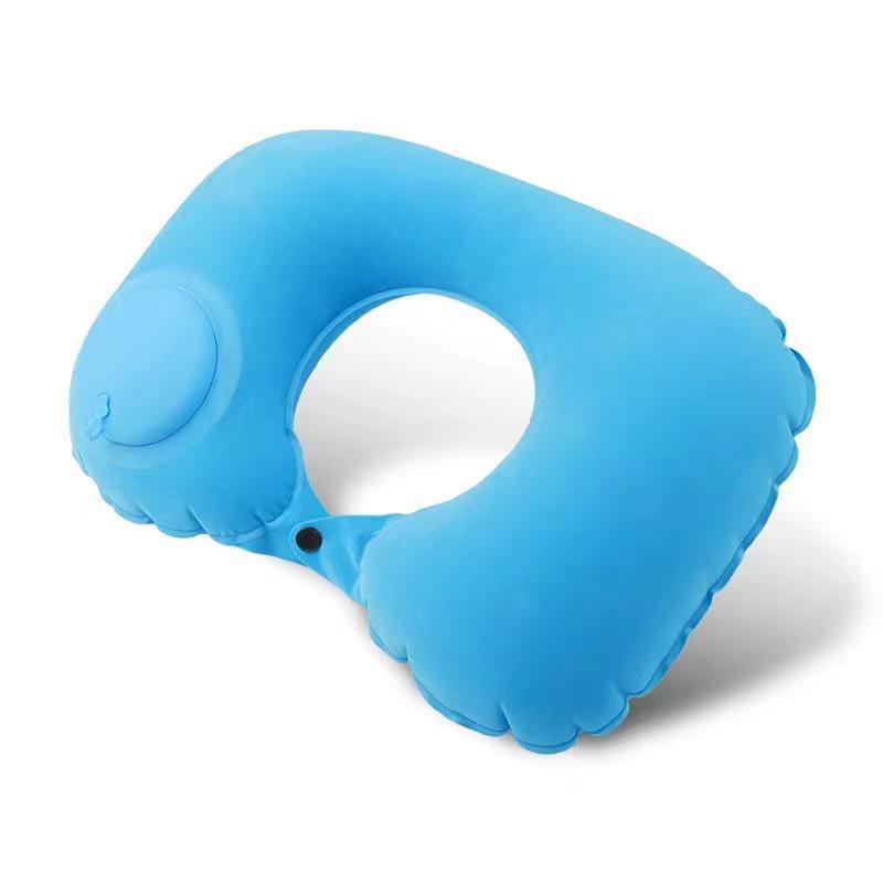 Inflatable U-Shaped Travel Neck Pillow for Car and Plane
