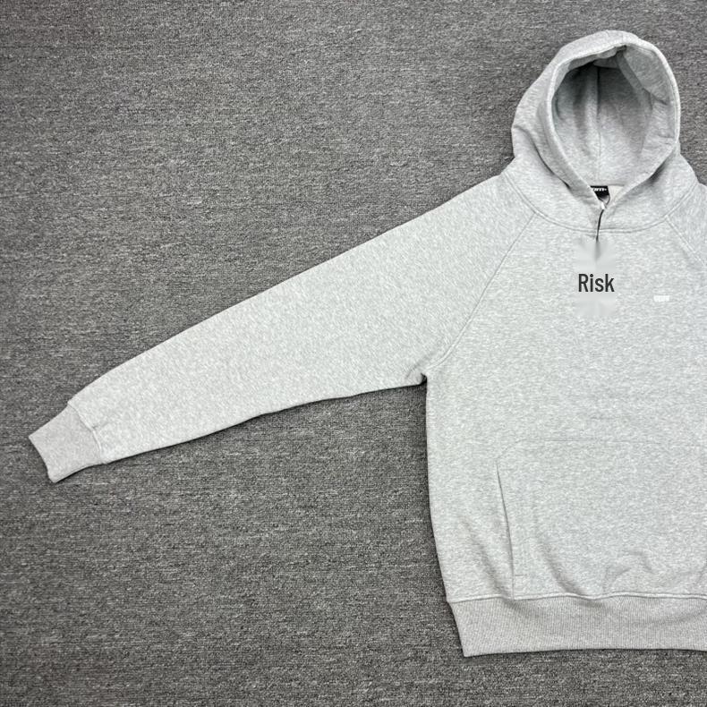 Unisex Embroidered Hooded Sweatshirt & Velvet Sweatpants Hip Hop Set