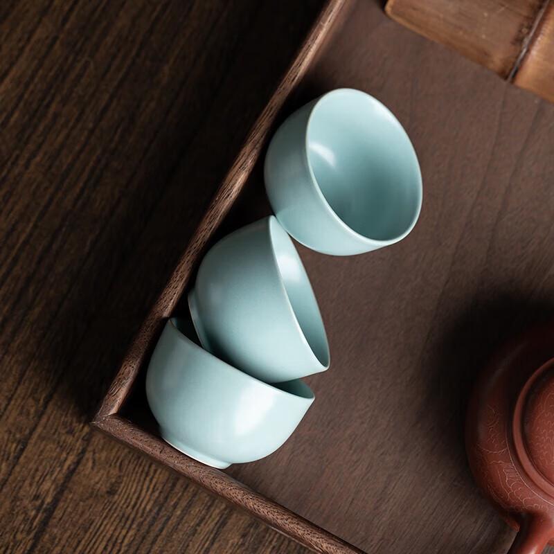 Ru Kiln Ceramic Teacup Gift Set