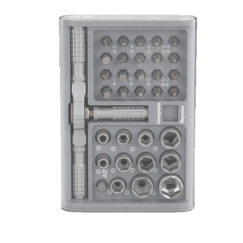 

34-in-1 Ratchet Screwdriver Set Furniture, Machinery, and DIY Repair Tools Wrenches, Sockets, and Screwdrivers