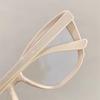 Fashion Anti-Blue Light Cat Eye Glasses Simple Frame Eyeglasses for Women and Men Ultra Light Unisex Transparent Eyewear
