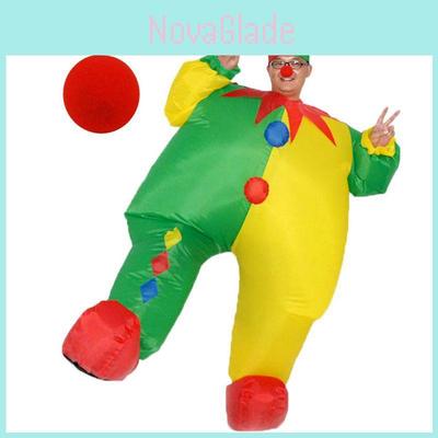 Vibrant Adult Inflatable Clown Cosplay Costume For Memorable Halloween Parties