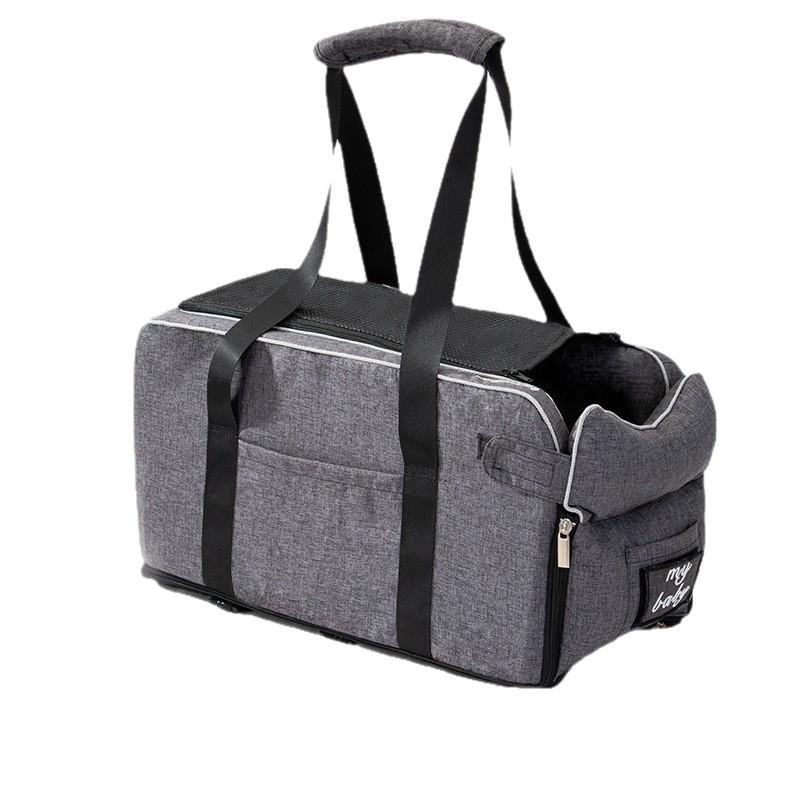 Portable Pet Car Seat & Carrier Bag for Cats - Handheld Center Console Carrier