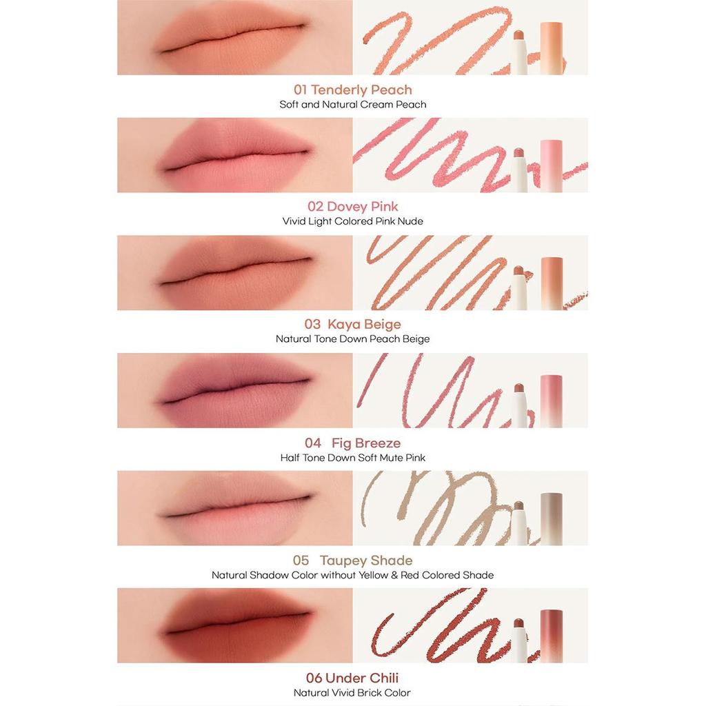 Rom&nd Romand LIP MATE PENCIL 0,5g/0,02oz (6 Farboptionen)