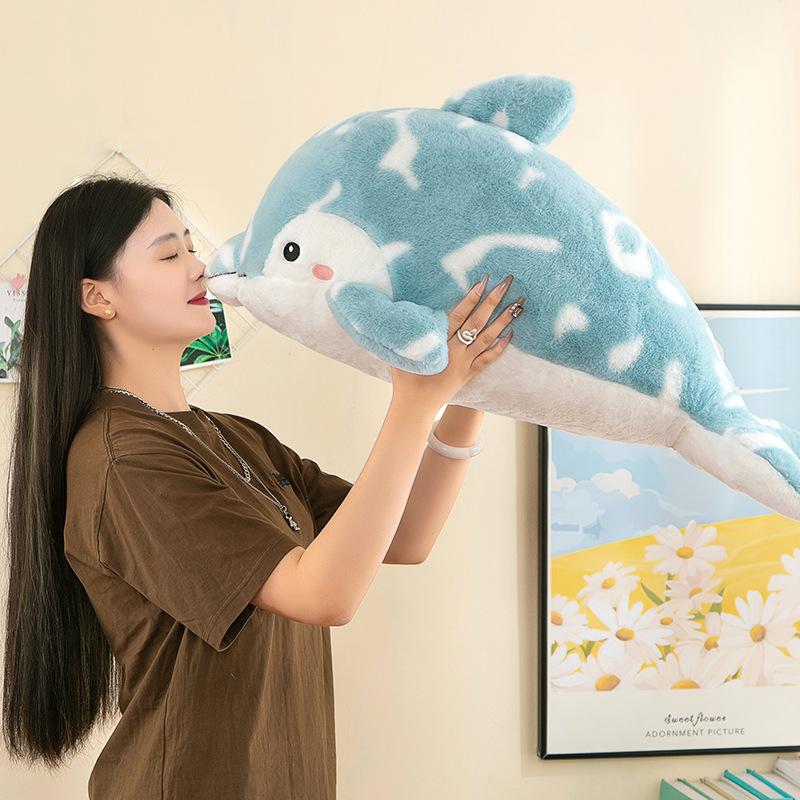 Romantic Starry Sky Dolphin Dolls Aquarium Doll Girls Sleeping Pillow Rag Dolls Ocean Series Plush Toys