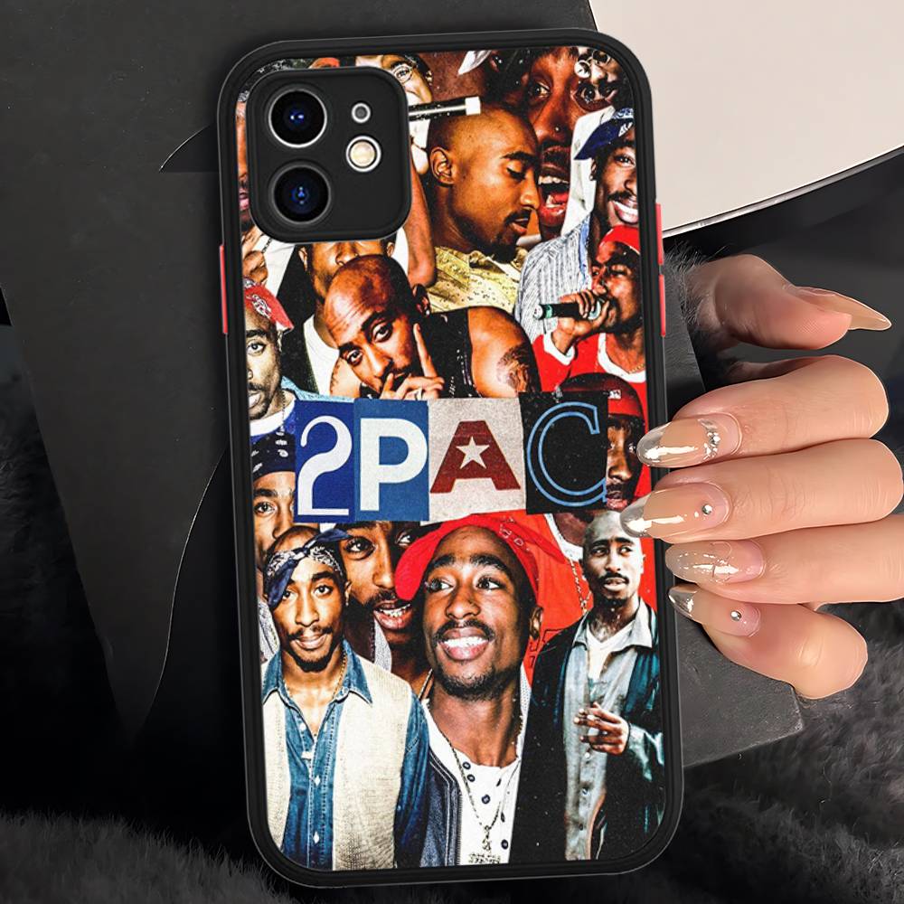American Rapper T-Tupac S-Shakur Matte Transparent Phone Cover For IPhone Case 16 15 14 13 12 11 Pro Max X XS Max Plus