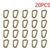 15-50PCS D-shape Belt Hanger Buckles Reusable Snap Type Safety Lock Buckles Lightweight High Strength Hardware Tools for Camping