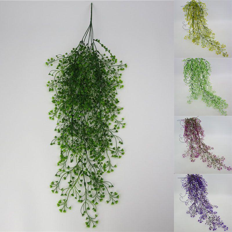 Hanging Fake Artificial Basket Flower Vine Plant Admiralty Wall Outdoor Decor