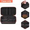 Strong EVA Fabric Wireless Microphone Case with Compartment Waterproof Double Microphone Storage Bag for Mics