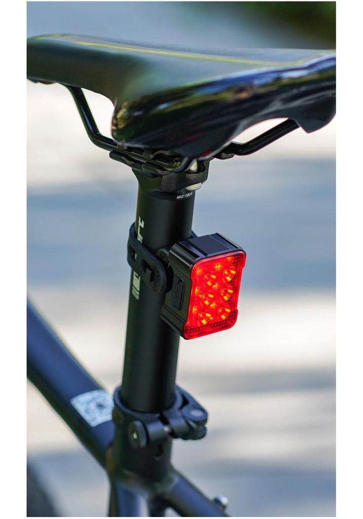 Rechargeable High-Beam Bike Light Set: Front Flashlight & Rear Taillight for Night Cycling