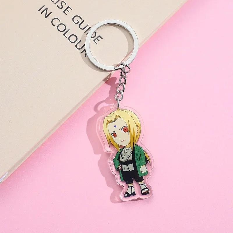 Naruto anime peripherals acrylic keychains toys cartoon schoolbags adorable plus exquisite tiny keychains present