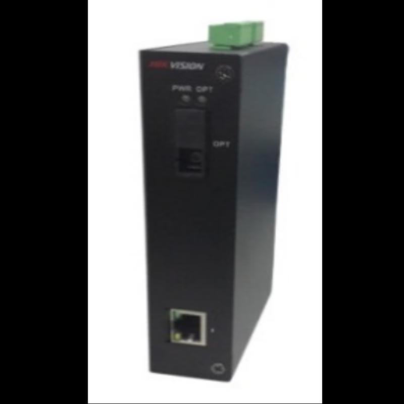 

Hikvision DIN Rail 100M Fiber Optic Transceiver Receiver