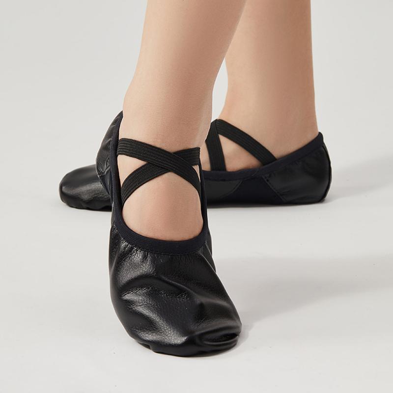 Children's Jazz Dance Shoes Black Non-slip Sole Ballet Shoes Adult Dance Sneakers Suitable for Girls Women's Sizes 23-45