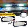 2PCS #1307272070 Led License Number Plate Lights White For Citroen Jumper Fiat Ducato Peugeot Boxer Bus Kasten Car Accessories