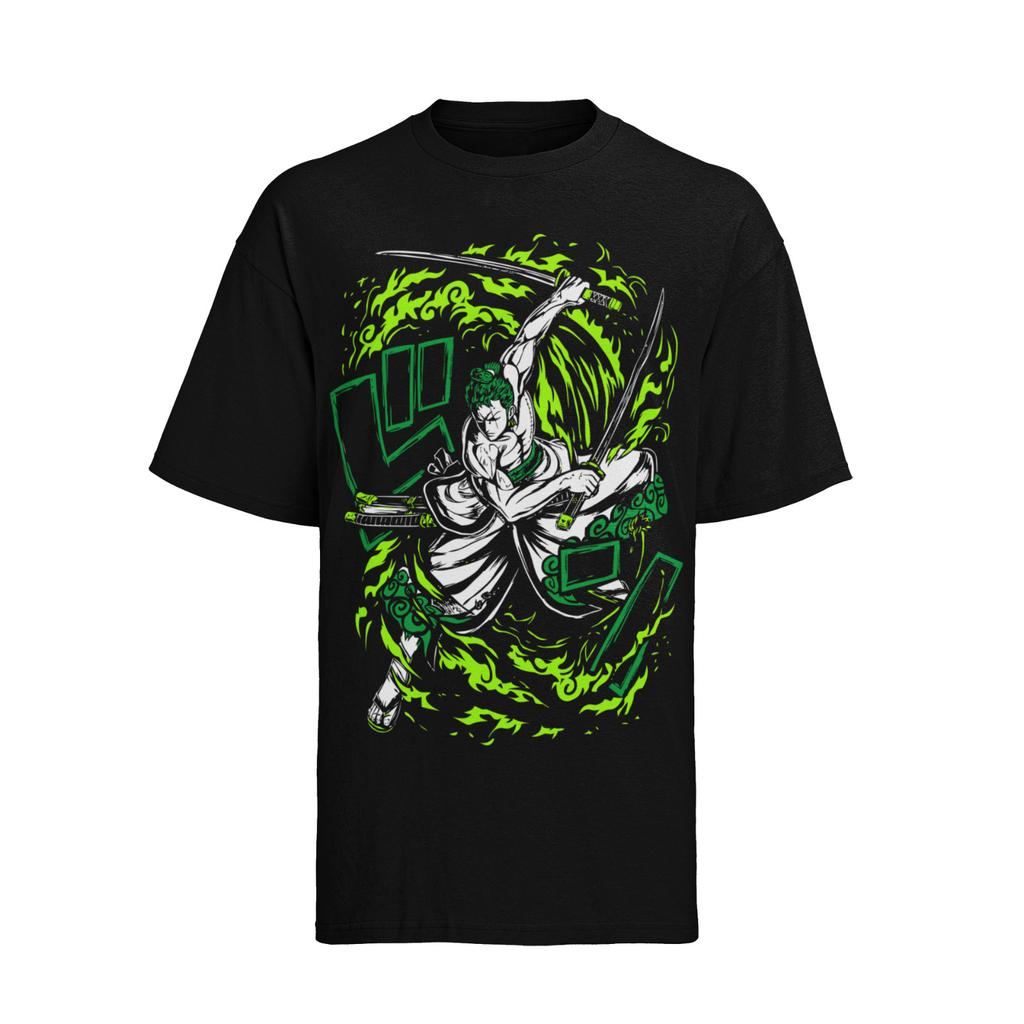 One Piece Pirates Loreno Zorro Anime Women's Oversized Organic Cotton T-Shirt Mens Womens Tees Top