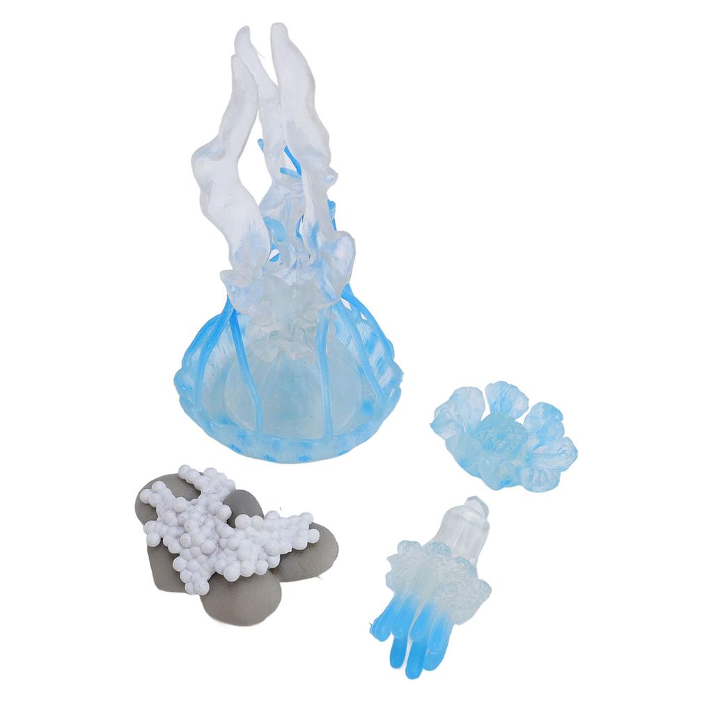 Blue Jellyfish Simulation Animal Model Blue Jellyfish Cycle Model Toy Ornament Children Cognitive Gr