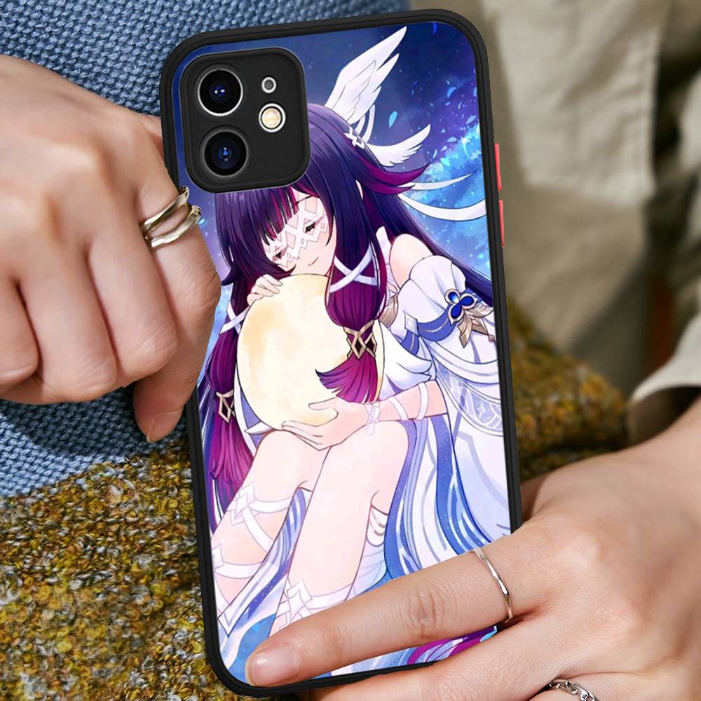Genshin Impact Columbina Phone Case For IPhone 16 15 14 11 12 13 Pro Max Plus 12 XS Max Back Cover Matte Case