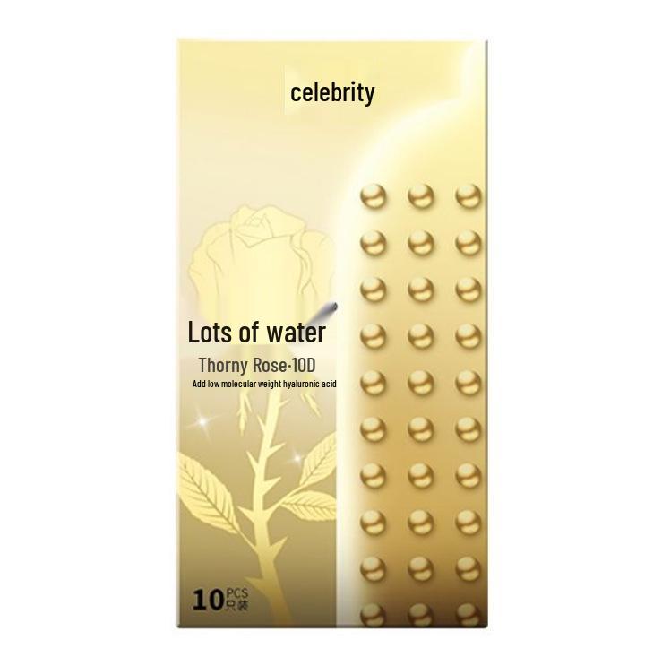 Celebrity Ultra-Thin G-Spot Condoms, Ice & Fire Combo, Small Size, Large Particles, Black