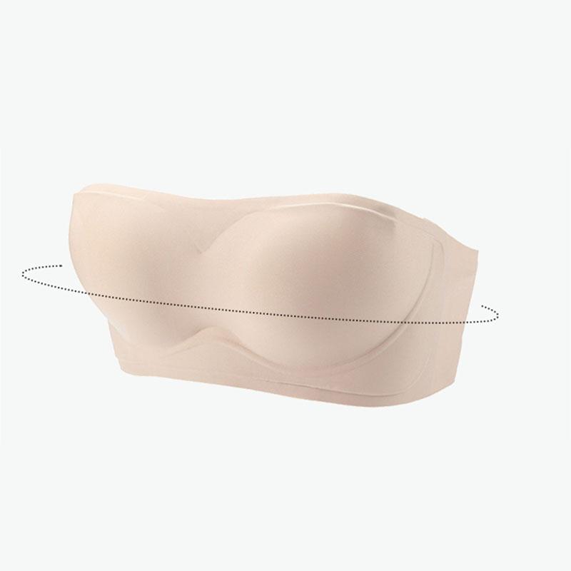Podprsenka bez ramínek Dámské bezešvé spodní prádlo Želé omotané kolem hrudníku, aby se zabránilo odhalení a protiskluzová neviditelná podprsenka