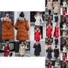 Women Slim Colorful Fur Collar Hooded Coat Jacket Parka Outwear For Ultimate Winter Warmth
