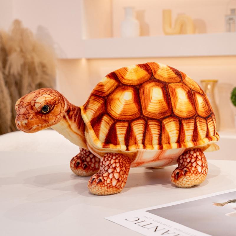 90cm Simulation Giant Sea Turtle Plush Doll Pillow Lifelike Land Turtle Plush Toy Soft Home Decoration Gift For Boys And Girls