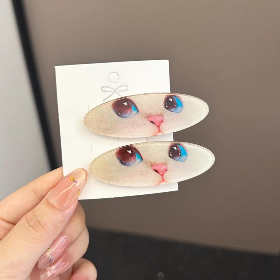 

2 шт. Модные милые заколки для волос с котиками, боковые зажимы для волос для женщин, девочек, аксессуары для волос