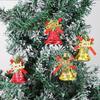 Christmas Bell Ornaments 4 Piece Hangable Decoration With Bow Christmas Tree Ornaments For Tree Door Wreath Outdoor Holiday