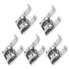 5Pcs Satin Stitch Foot Stainless Steel Multifunctional Household Sewing Machines Accessories