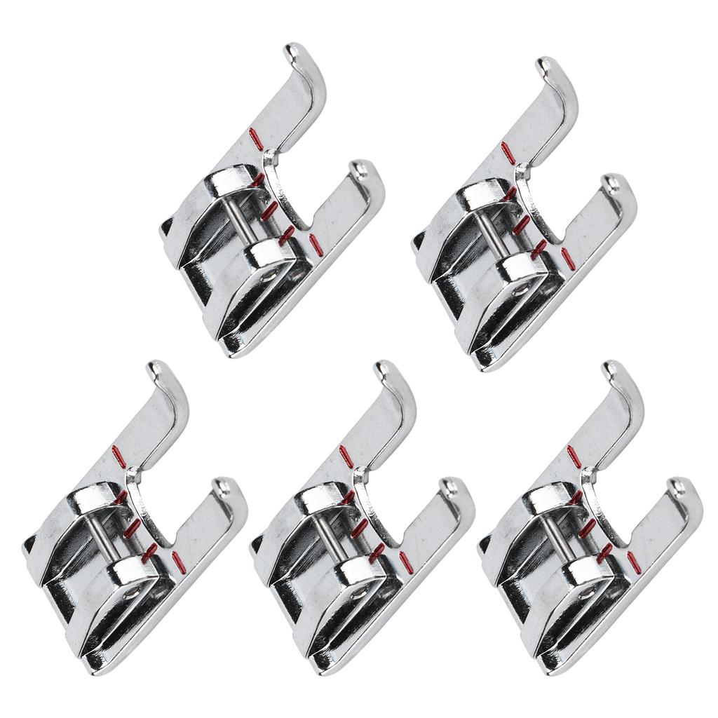 5Pcs Satin Stitch Foot Stainless Steel Multifunctional Household Sewing Machines Accessories